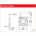 Axial Fan DC 5010 pour environnement haute température